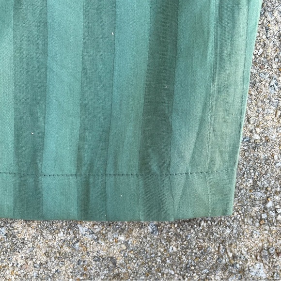 TULAROSA Revolve Kade Pant Green Striped Pleated Wide Leg Trousers Size Small - Picture 13 of 16